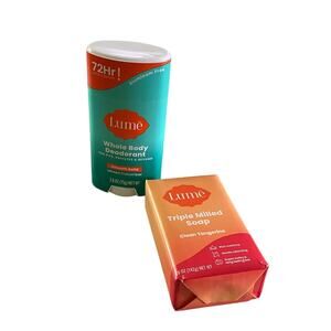 LUME 2 Pack: LUME Whole Body Deodorant & LUME Natural Soap Set